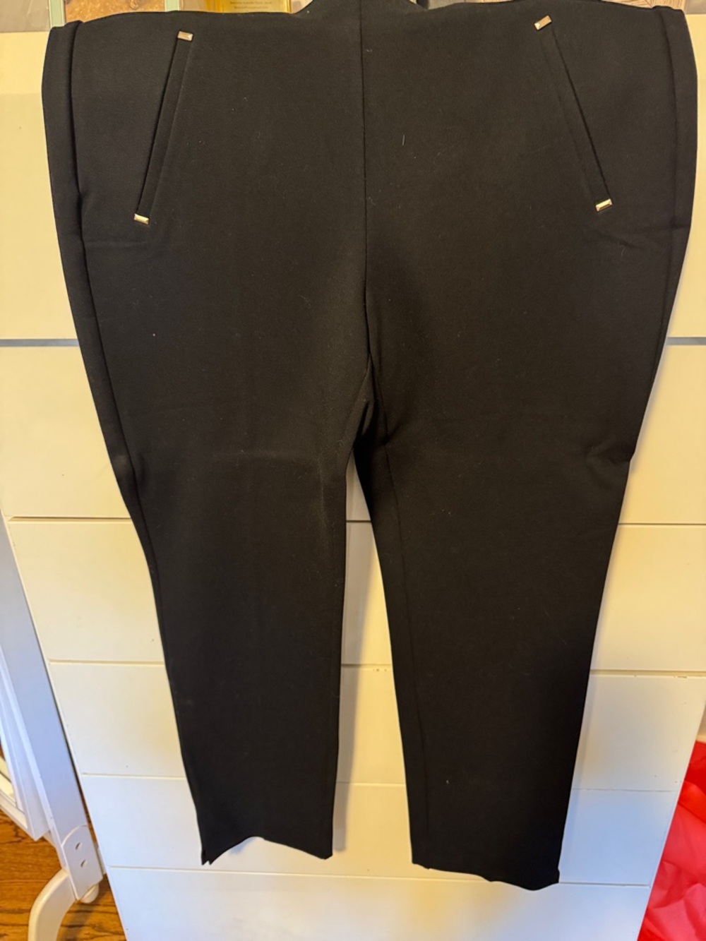Chico's Black Straight-Leg Ponte Pants